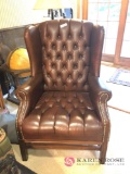 Leather armed chair