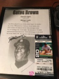 Detroit tigers Gates Brown autograph