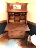 Antique oak secretary