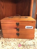 Vintage wooden tea box