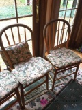 4 bent wood chairs