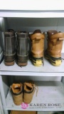 3 pair of work shoes/boots
