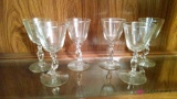 6 Crow wine glasses