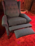 Blue reclining chair