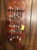 Collector spoons and rack