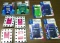 Assorted lot of handheld games, calculators, and picture frames