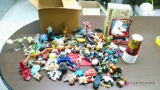 Large lot of small toy figurines