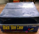 Case of 100 black slim CD cases