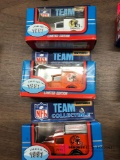 3 NFL collectible matchbox cars