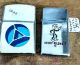 2 collectible cigarette lighters