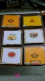 Lot of six assorted cigar boxes