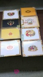 Lot of 8 cigar boxes