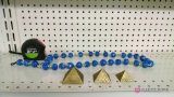 necklace and three small vintage pyramids