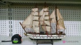 Handcrafted wood ship