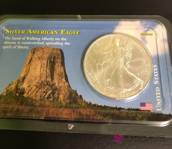 1998 Silver American eagle dollar