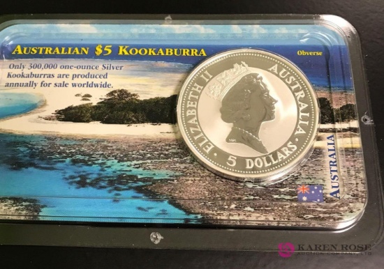 Australian five dollar kookaburra