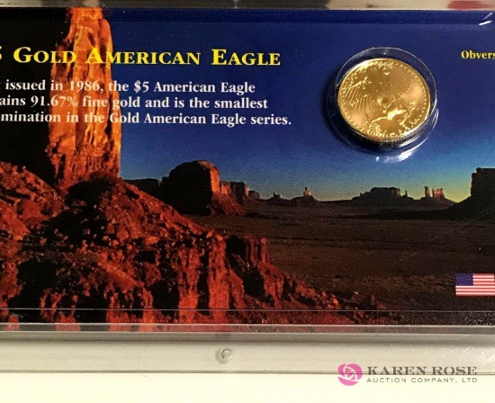 Five dollar gold American eagle