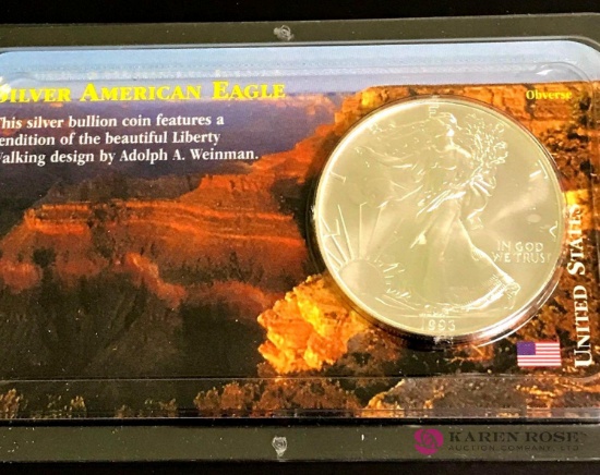 1993 mint liberty silver dollar