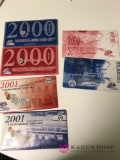 US mint sets 1999 through 2001