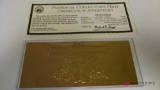 Year 2001 $2 gold certificate