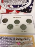 2006 Gold plated platinum plated state quarters