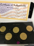 2007 gold and platinum plated state quarters