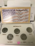 2008 gold plated and platinum plated state quarters