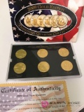 2009 gold plated and platinum plated state quarters