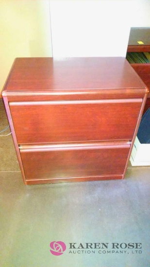 Wood lateral filing cabinet