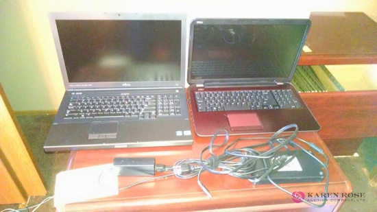 2 Dell laptop computers