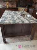 Beautiful Wooden Island with Awesome Cambria Top