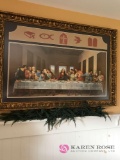 Large picture of the last supper in dining room