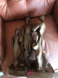 Austin sculpture in family room