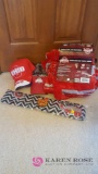 Ohio State blanket, hats, scarf in B2