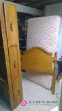 twin size bed base mattress and headboard