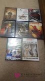 8 new DVDs in upstairs closet