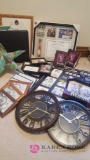 Assorted picture frame lot in office