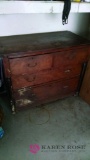 vintage 40 inch wood dresser needs work