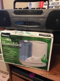 Humidifier, AM/FM radio cassette player