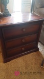 Three drawer nightstand in living room