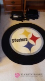 Round Steelers rug in bedroom 2