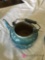 Blue granite ware collectible tea pot