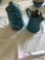 To collectible blue granite ware coffee where