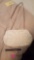 White beaded vintage purse