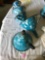 5 Blue swirl granite ware funnel