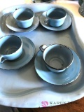 Blue granite ware mini child set