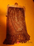 Vintage gold mesh purse