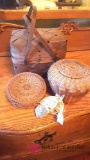 3 decorative baskets