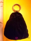 2 vintage velvet purses