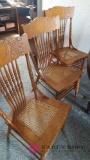 6 oak kitchen chairs